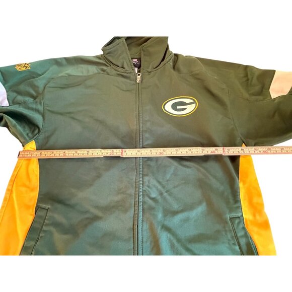 NFL Green Bay Packers Youth Team Apparel Jacket Green/Gold Size L (14/16) Full Z - Picture 7 of 14